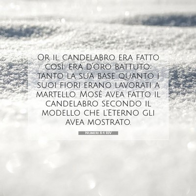 Numeri 8:4 Versetto della Bibbia Spiegato