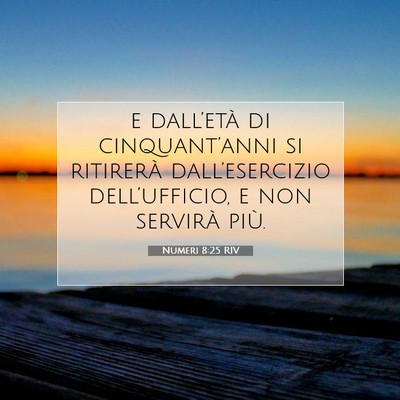 Numeri 8:25 Versetto della Bibbia Spiegato