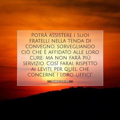 Numeri 8:26 Versetto della Bibbia Spiegato