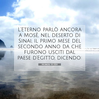 Numeri 9:1 RIV Immagine del Versetto della Bibbia