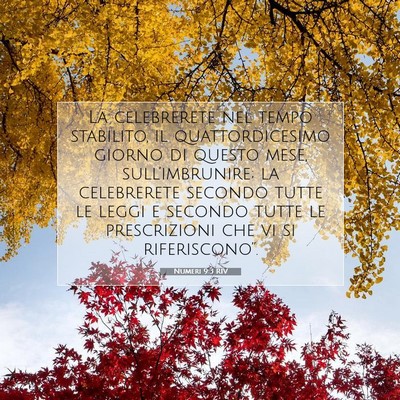 Numeri 9:3 Versetto della Bibbia Spiegato