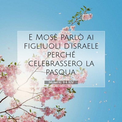 Numeri 9:4 Versetto della Bibbia Spiegato