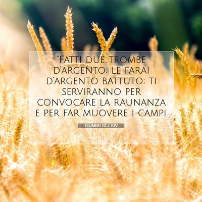 Numeri 10:2 Versetto della Bibbia Spiegato