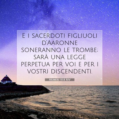 Numeri 10:8 Versetto della Bibbia Spiegato