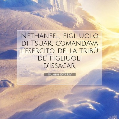 Numeri 10:15 Versetto della Bibbia Spiegato