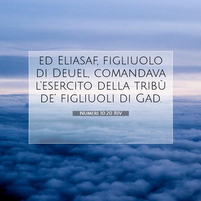 Numeri 10:20 Versetto della Bibbia Spiegato