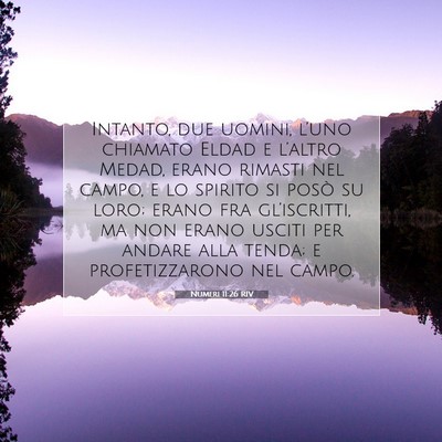 Numeri 11:26 Versetto della Bibbia Spiegato