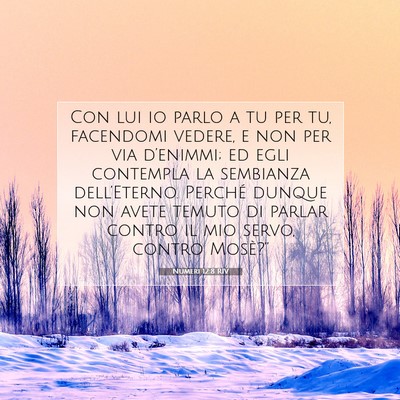 Numeri 12:8 Versetto della Bibbia Spiegato