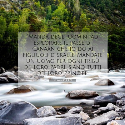 Numeri 13:2 RIV Immagine del Versetto della Bibbia