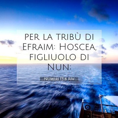Numeri 13:8 Versetto della Bibbia Spiegato