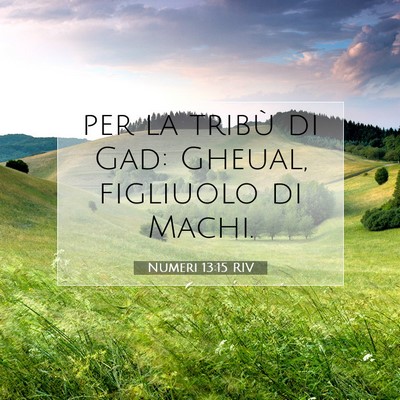 Numeri 13:15 Versetto della Bibbia Spiegato