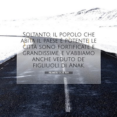 Numeri 13:28 Versetto della Bibbia Spiegato