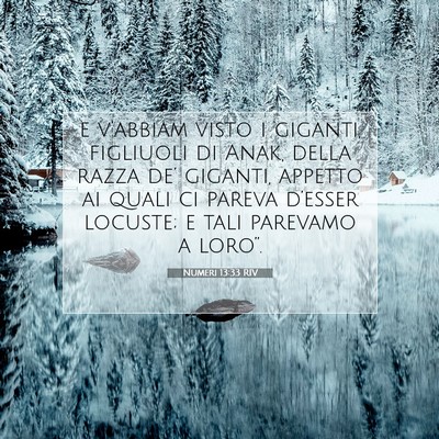 Numeri 13:33 Versetto della Bibbia Spiegato