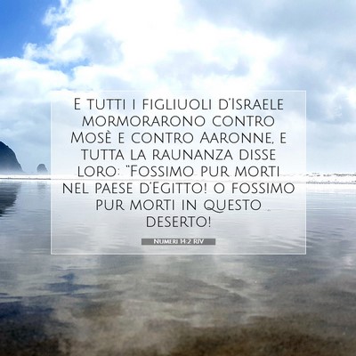 Numeri 14:2 Versetto della Bibbia Spiegato