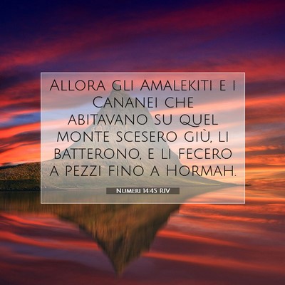 Numeri 14:45 RIV Immagine del Versetto della Bibbia