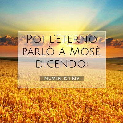 Numeri 15:1 Versetto della Bibbia Spiegato