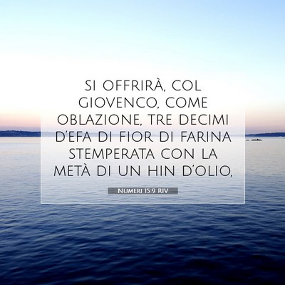 Numeri 15:9 Versetto della Bibbia Spiegato