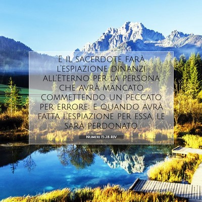 Numeri 15:28 Versetto della Bibbia Spiegato