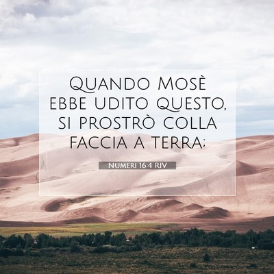 Numeri 16:4 Versetto della Bibbia Spiegato
