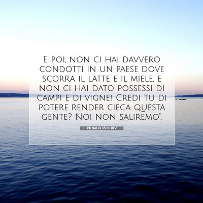Numeri 16:14 Versetto della Bibbia Spiegato
