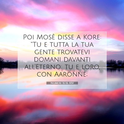 Numeri 16:16 Versetto della Bibbia Spiegato