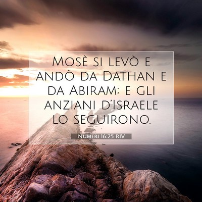 Numeri 16:25 Versetto della Bibbia Spiegato