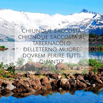 Numeri 17:13 RIV Immagine del Versetto della Bibbia