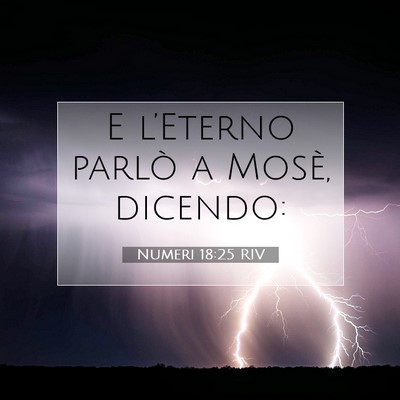 Numeri 18:25 Versetto della Bibbia Spiegato