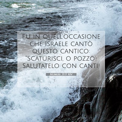 Numeri 21:17 Versetto della Bibbia Spiegato