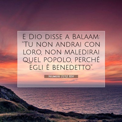 Numeri 22:12 Versetto della Bibbia Spiegato