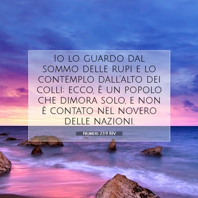 Numeri 23:9 RIV Immagine del Versetto della Bibbia