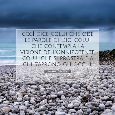 Numeri 24:4 Versetto della Bibbia Spiegato