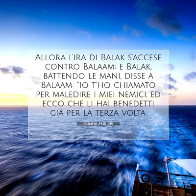 Numeri 24:10 Versetto della Bibbia Spiegato