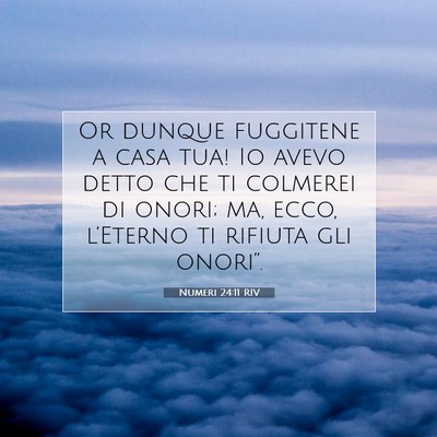 Numeri 24:11 Versetto della Bibbia Spiegato