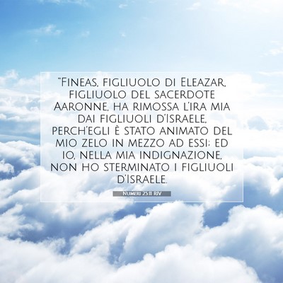Numeri 25:11 Versetto della Bibbia Spiegato