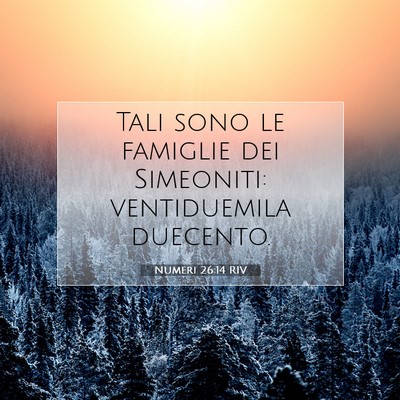 Numeri 26:14 RIV Immagine del Versetto della Bibbia