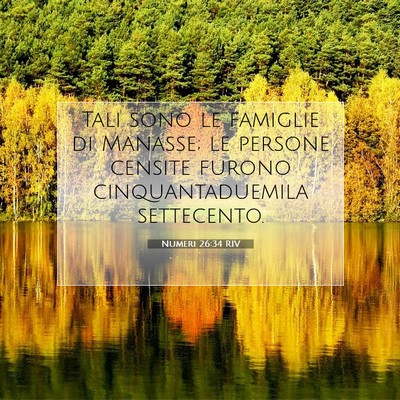 Numeri 26:34 Versetto della Bibbia Spiegato