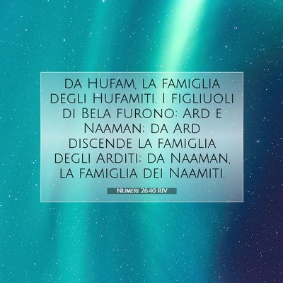 Numeri 26:40 Versetto della Bibbia Spiegato