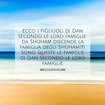 Numeri 26:42 Versetto della Bibbia Spiegato