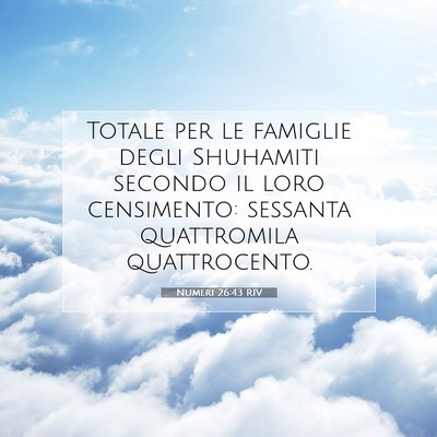 Numeri 26:43 Versetto della Bibbia Spiegato