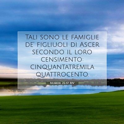 Numeri 26:47 Versetto della Bibbia Spiegato