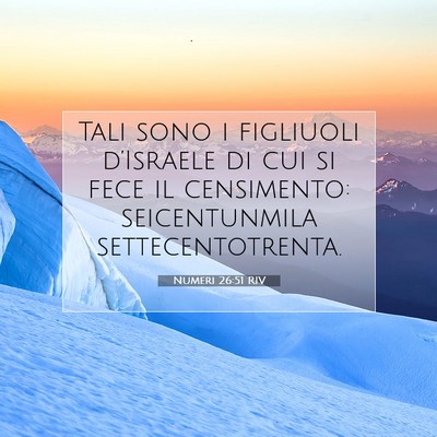 Numeri 26:51 Versetto della Bibbia Spiegato