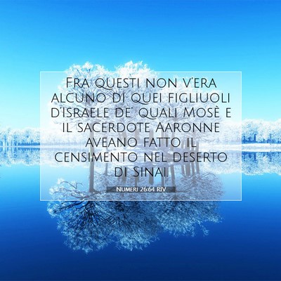Numeri 26:64 Versetto della Bibbia Spiegato