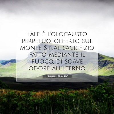 Numeri 28:6 Versetto della Bibbia Spiegato