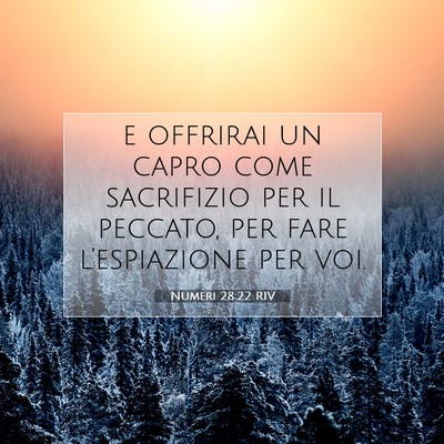 Numeri 28:22 Versetto della Bibbia Spiegato