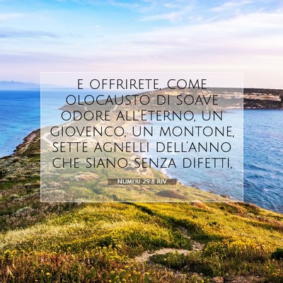 Numeri 29:8 Versetto della Bibbia Spiegato