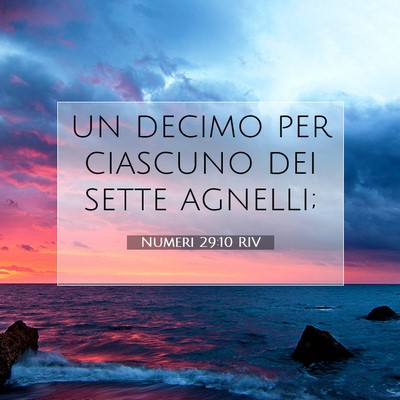 Numeri 29:10 Versetto della Bibbia Spiegato