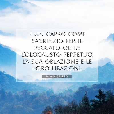 Numeri 29:19 Versetto della Bibbia Spiegato