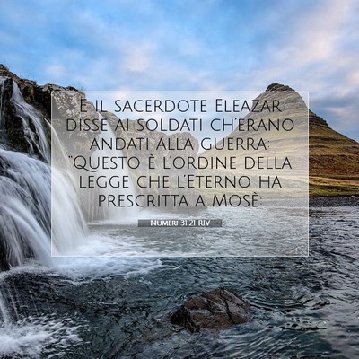 Numeri 31:21 Versetto della Bibbia Spiegato
