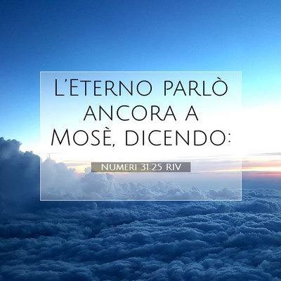 Numeri 31:25 Versetto della Bibbia Spiegato